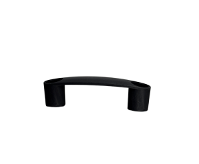Bar-Type Handvat Nylon zwart voor aluminium stellingen 25x25x1,5mm