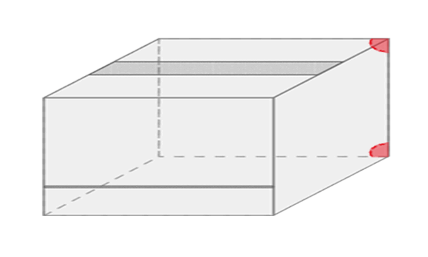 Rechts onder en boven